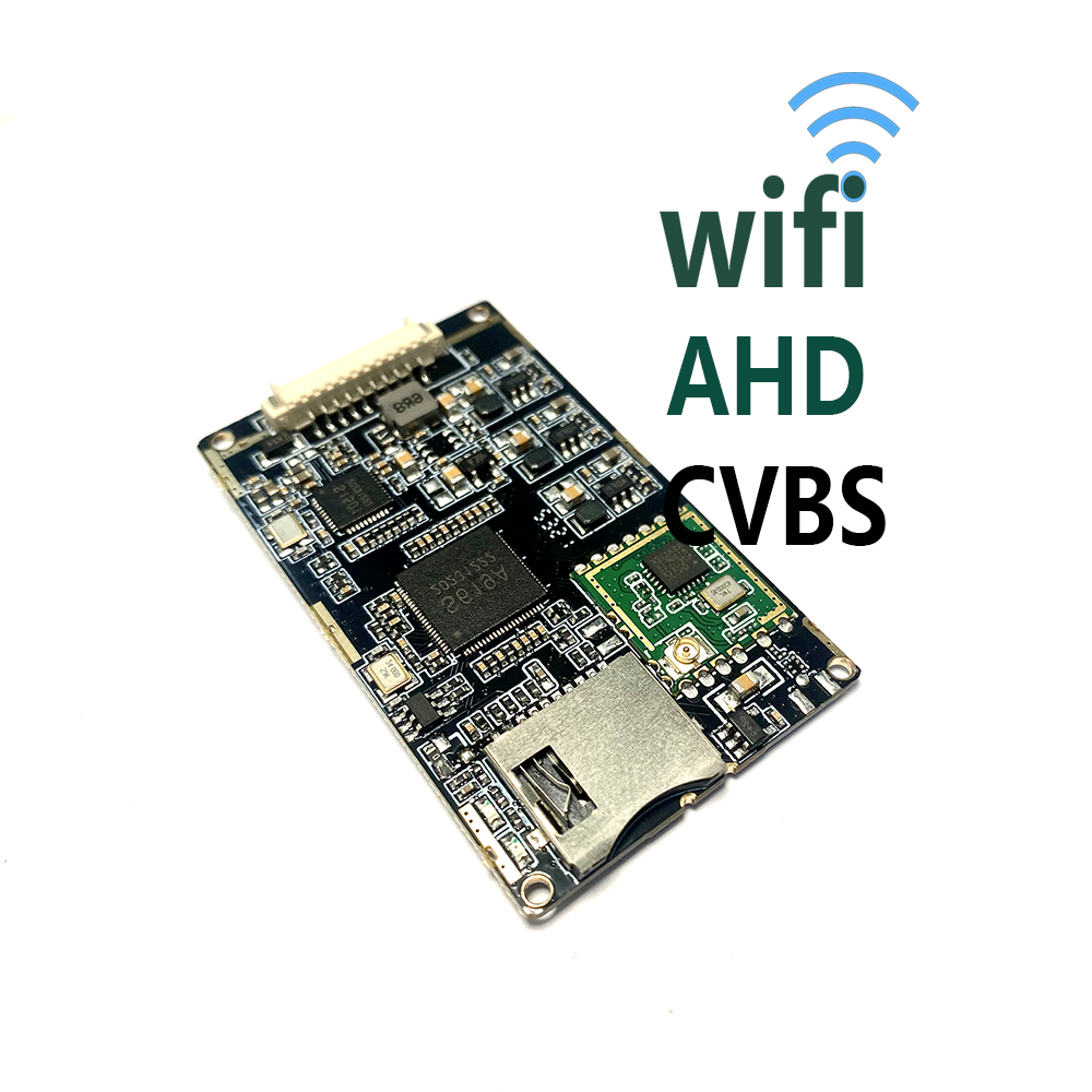 AHD and CVBS video signal via wifi to phone