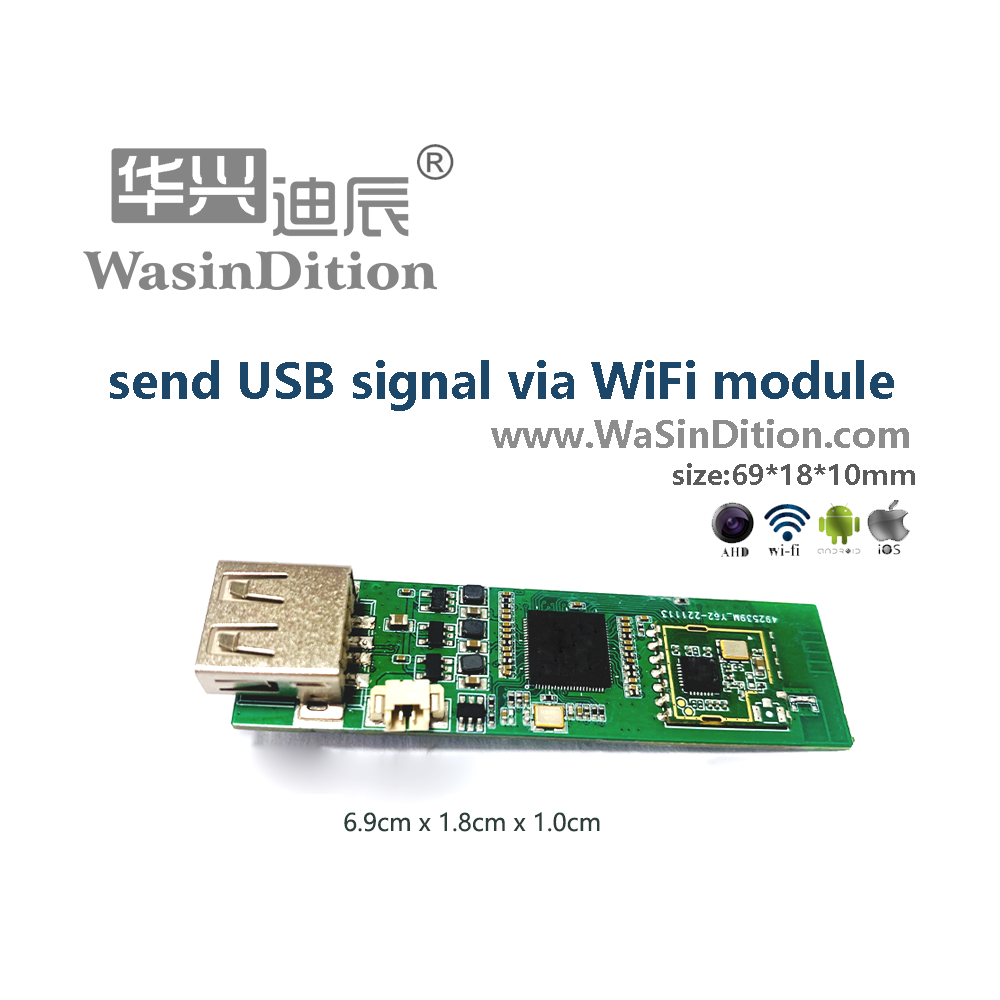 SF0619E 500W no drive USB UVC camera video via wifi to phone PCBA