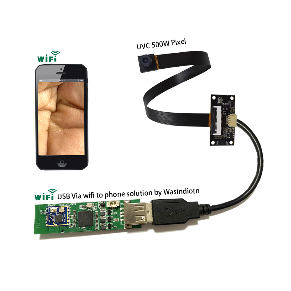 USB UVC camera to Wifi endoscope solutions